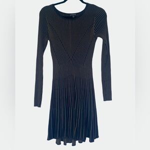 Express Striped Longsleeve Sweater Dress